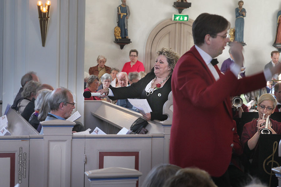 Marianne Mörck Limhamns brassband Lomma kyrkokör Foto: Sven Henriksson, minnesbild.com