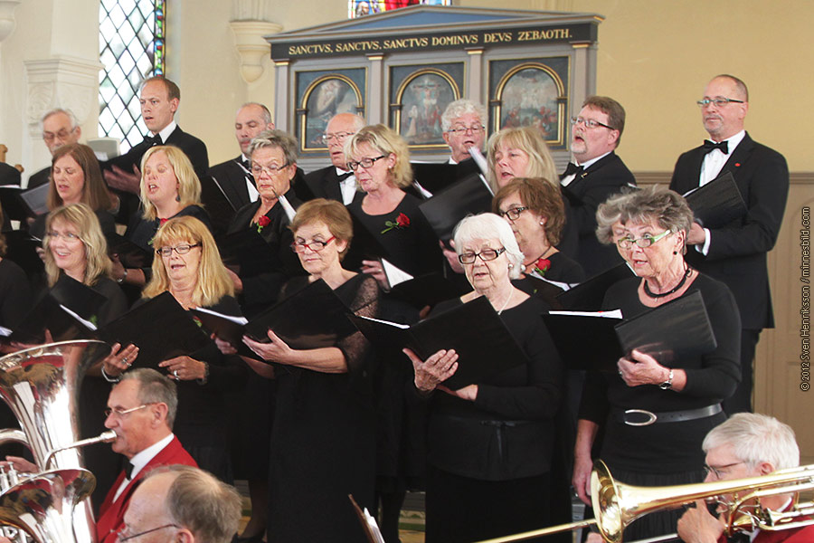Marianne M�rck Limhamns brassband Lomma kyrkok�r Foto: Sven Henriksson, minnesbild.com