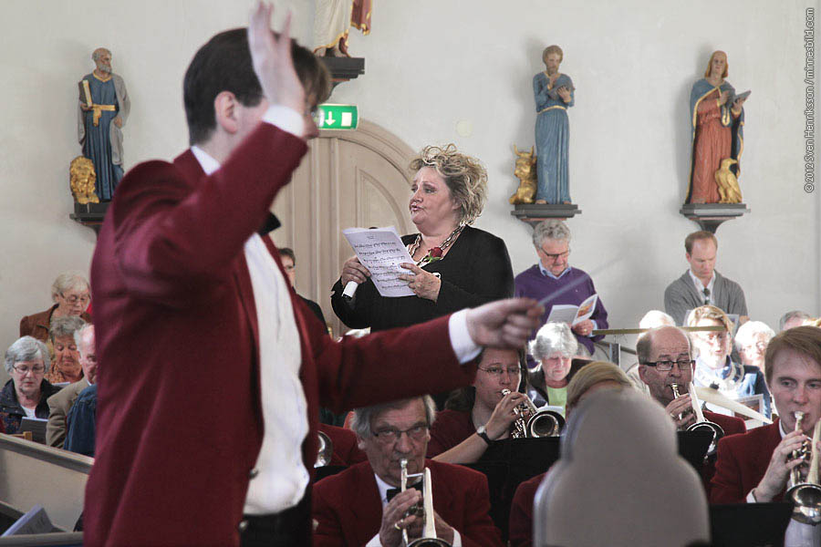 Marianne Mörck Limhamns brassband Lomma kyrkokör Foto: Sven Henriksson, minnesbild.com