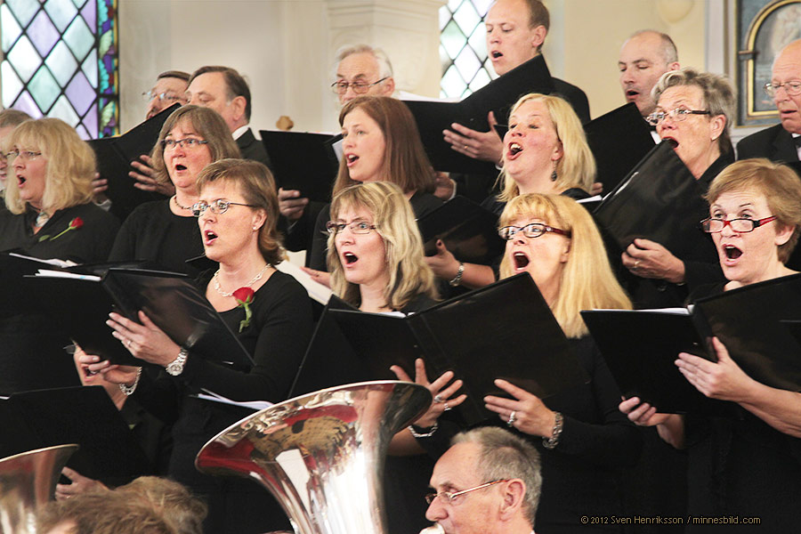 Marianne M�rck Limhamns brassband Lomma kyrkok�r Foto: Sven Henriksson, minnesbild.com