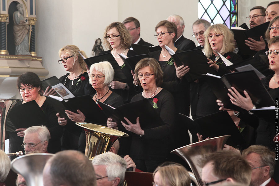 Marianne M�rck Limhamns brassband Lomma kyrkok�r Foto: Sven Henriksson, minnesbild.com
