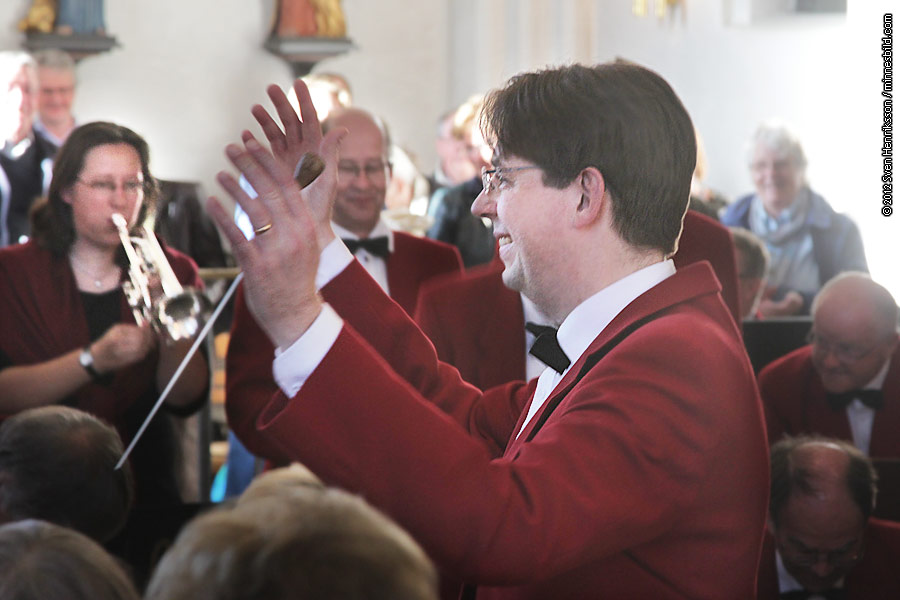 Marianne M�rck Limhamns brassband Lomma kyrkok�r Foto: Sven Henriksson, minnesbild.com