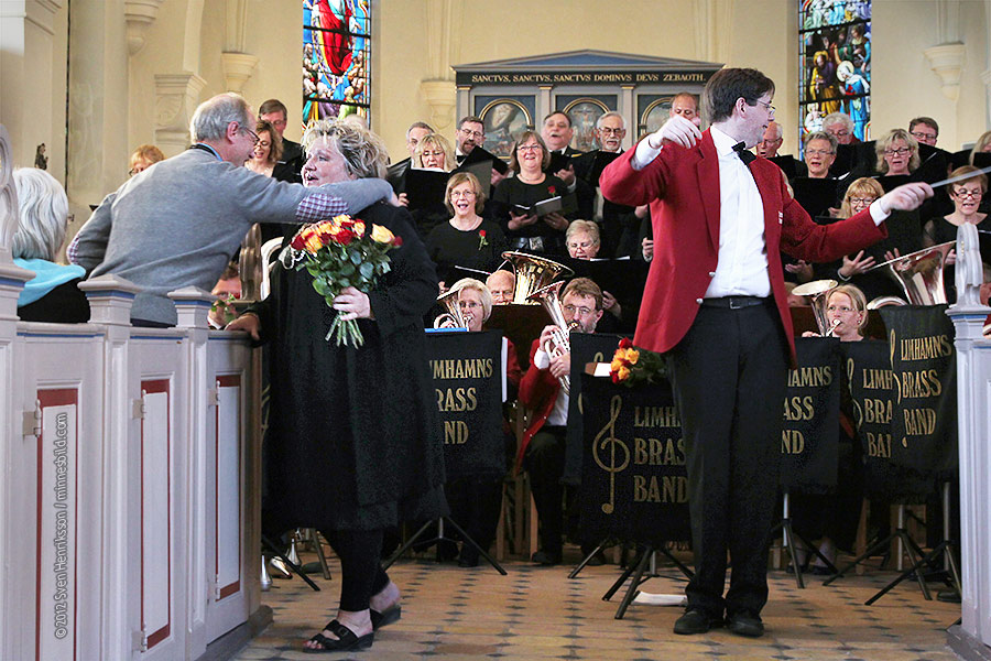 Marianne Mörck Limhamns brassband Lomma kyrkokör Foto: Sven Henriksson, minnesbild.com