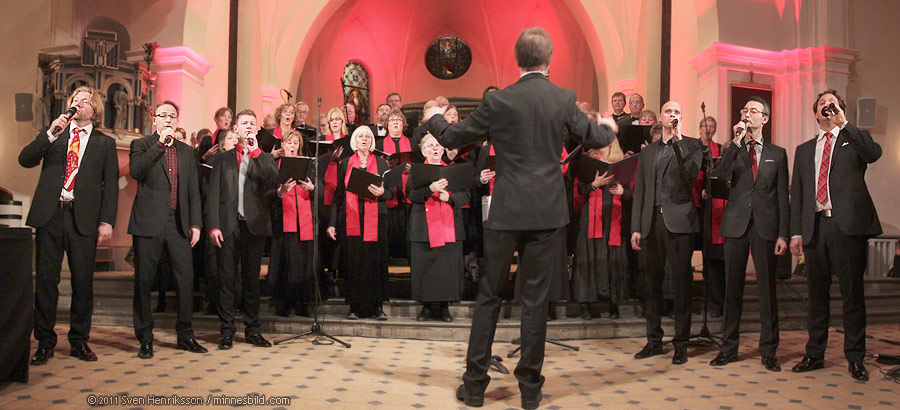 Vocal Six och Lomma Kyrkok�r julkonsert i Lomma kyrka (minnesbild.com)