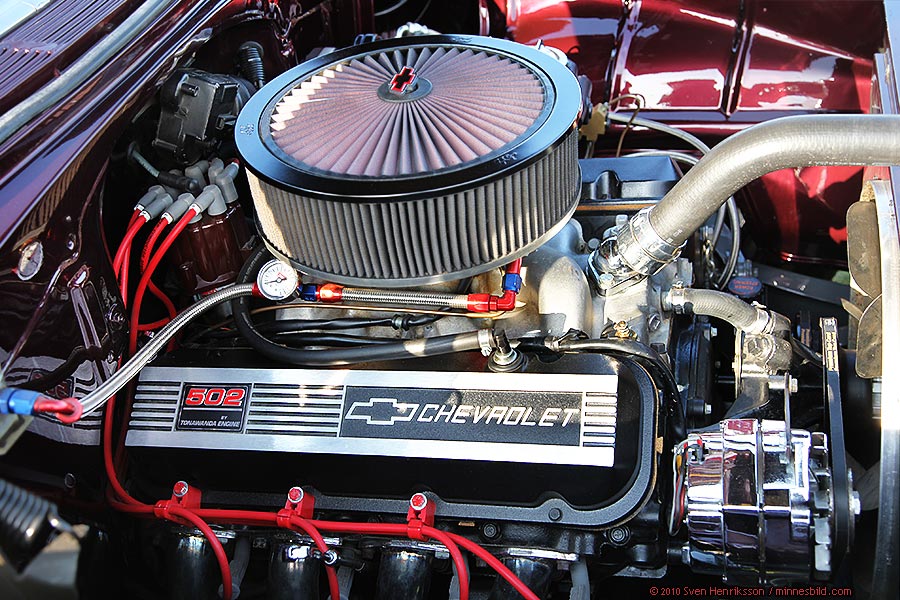 Chevroletmotor 502. Motortr�ff i L�ddek�pinge. Foto: Sven Henriksson, minnesbild.com