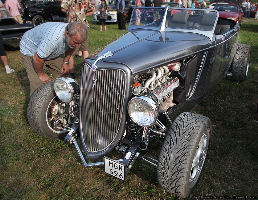 Ford med Porschemotor. Motortr�ff i L�ddek�pinge. Foto: Sven Henriksson, minnesbild.com