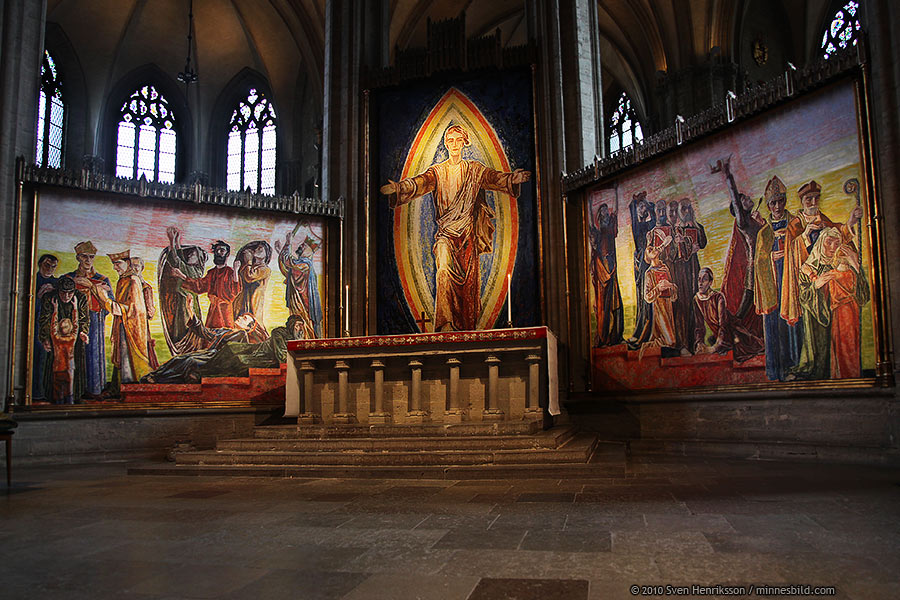 Link�ping, domkyrkan, altartavlan, minnesbild.com