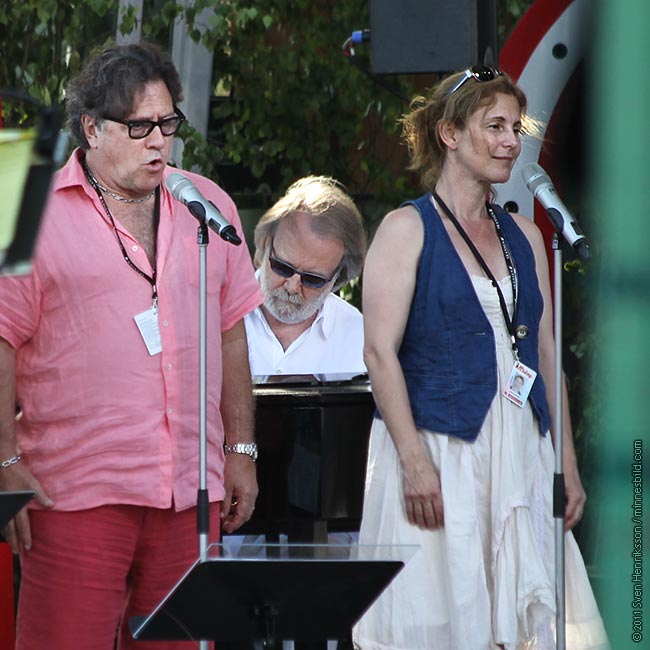 Helen Sj�holm Benny Andersson Tommy K�rberg BAO alls�ng p� Skansen, Foto: minnesbild.com