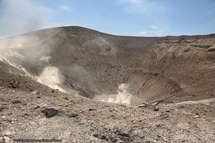 Vulcano Gran Cratere Sicilia Italia, Photo: minnesbild.com