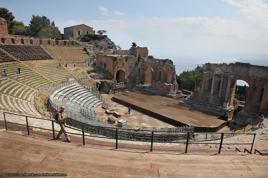 Italy Sicily Taormina Theatre Photo: minnesbild.com